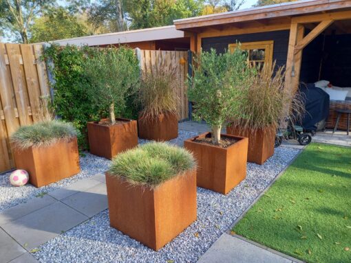 Cortenstaal bak 80x80x60 - Afbeelding 4