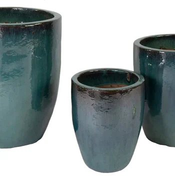 Glazed Egg Vase Celadon