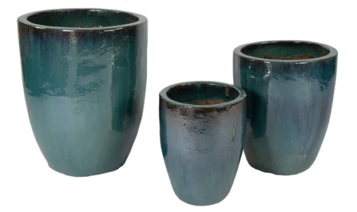 Glazed Egg Vase Celadon