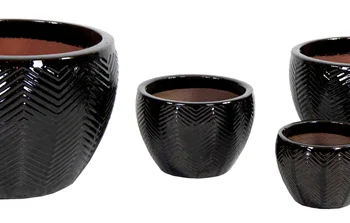 Portly Egg Fishbone Shine Black