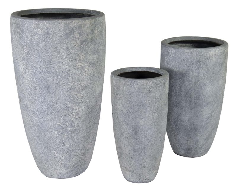Arizona High Vase Washed Grey