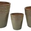 Glazed Off Planter Green