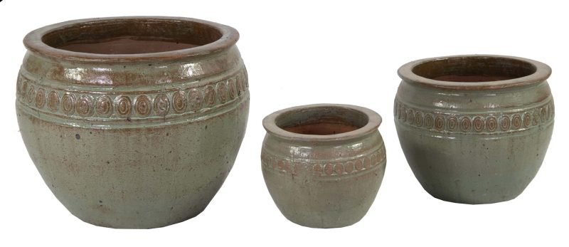 Glazed Off Bowl Rim Green