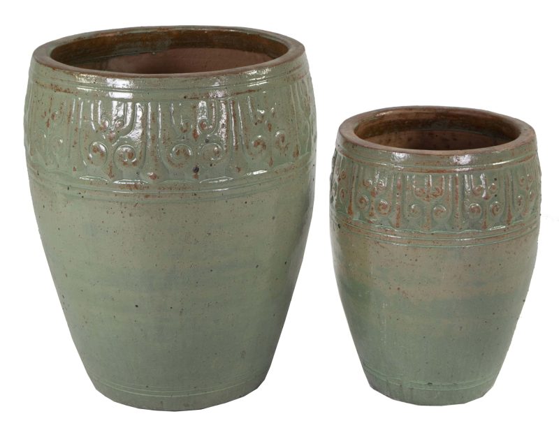 Glazed Off Vase Green