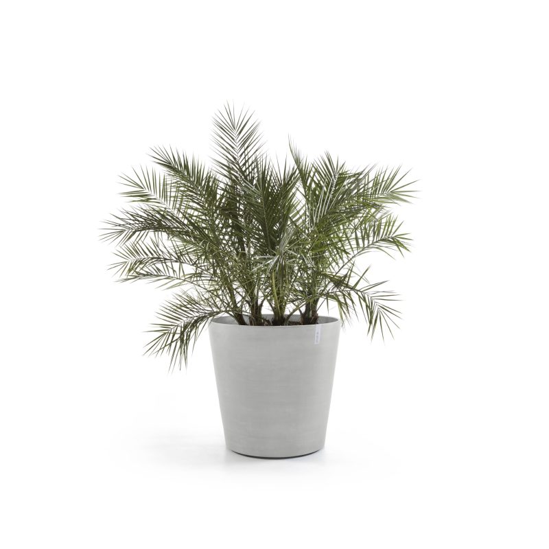 Ecopots Amsterdam Wheels Witgrijs