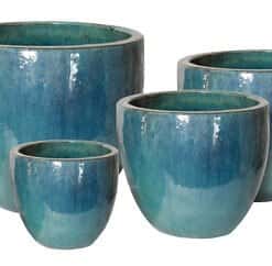 Glazed Egg Pot Celadon