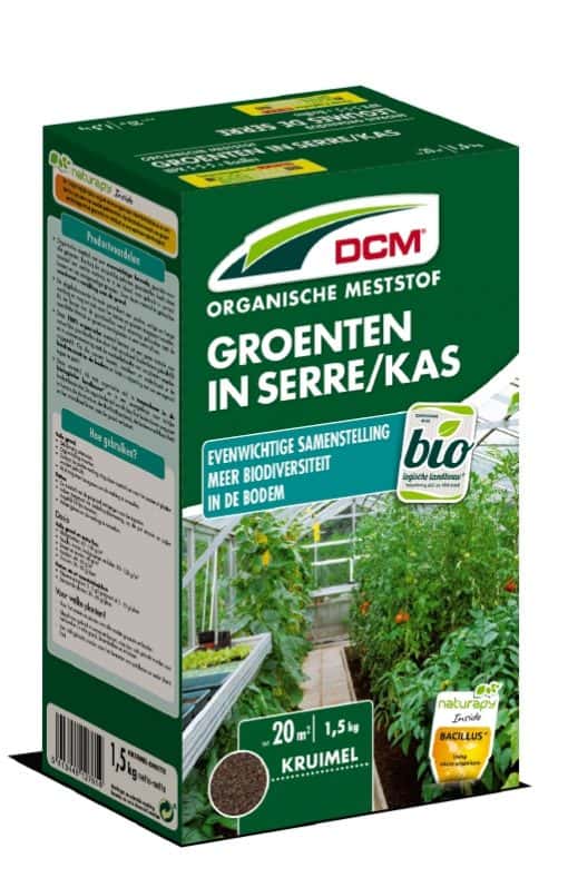 Meststof groenten in kas