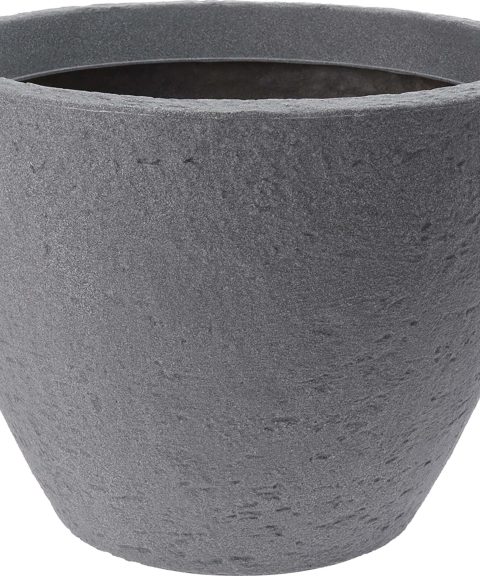 Bloempot Kunststof rond steen design