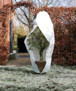 Winterafdekhoes met rits 70g/m2 wit