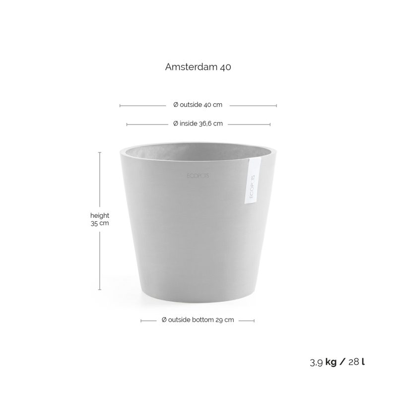 Ecopots Amsterdam Donkergrijs - Afbeelding 5