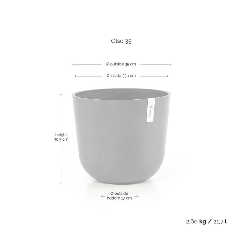 Ecopots Oslo Witgrijs - Afbeelding 5