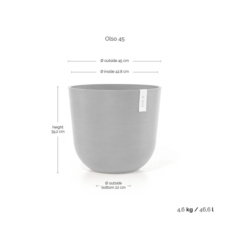 Ecopots Oslo Witgrijs - Afbeelding 4