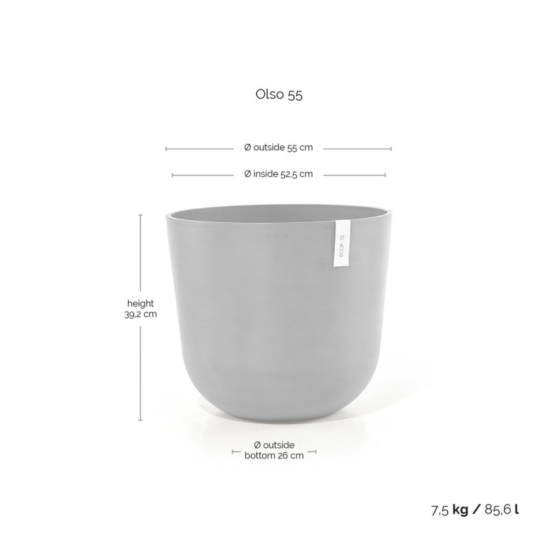Ecopots Oslo Witgrijs - Afbeelding 3