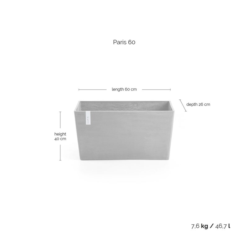 Ecopots Paris Grijs - Afbeelding 2