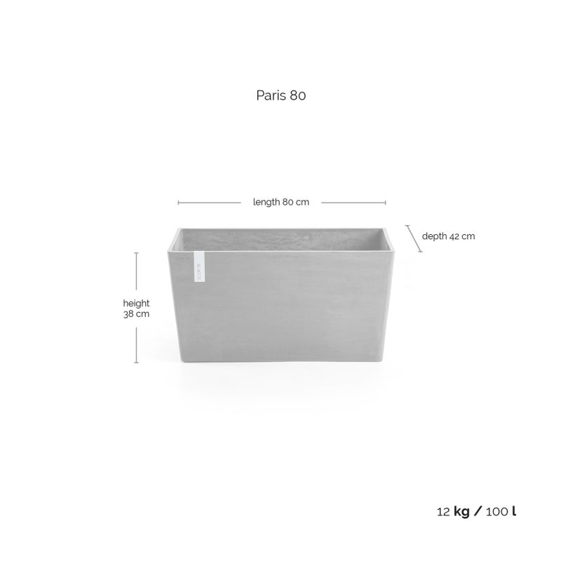 Ecopots Paris Grijs - Afbeelding 3