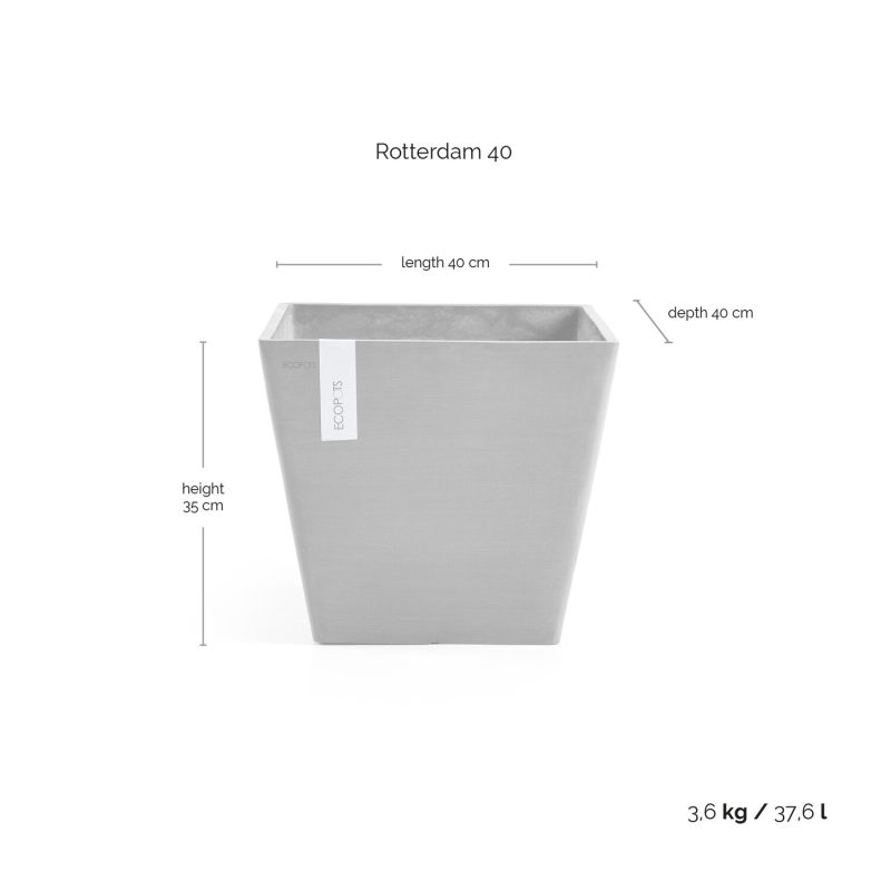 Ecopots Rotterdam Witgrijs - Afbeelding 4