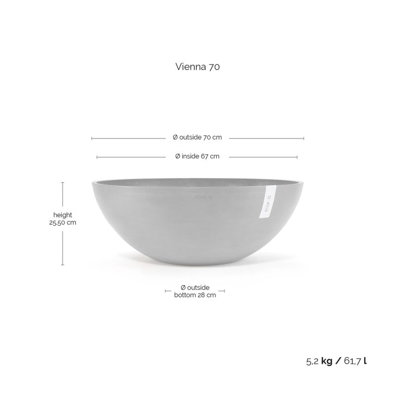 Ecopots Vienna Donkergrijs - Afbeelding 3